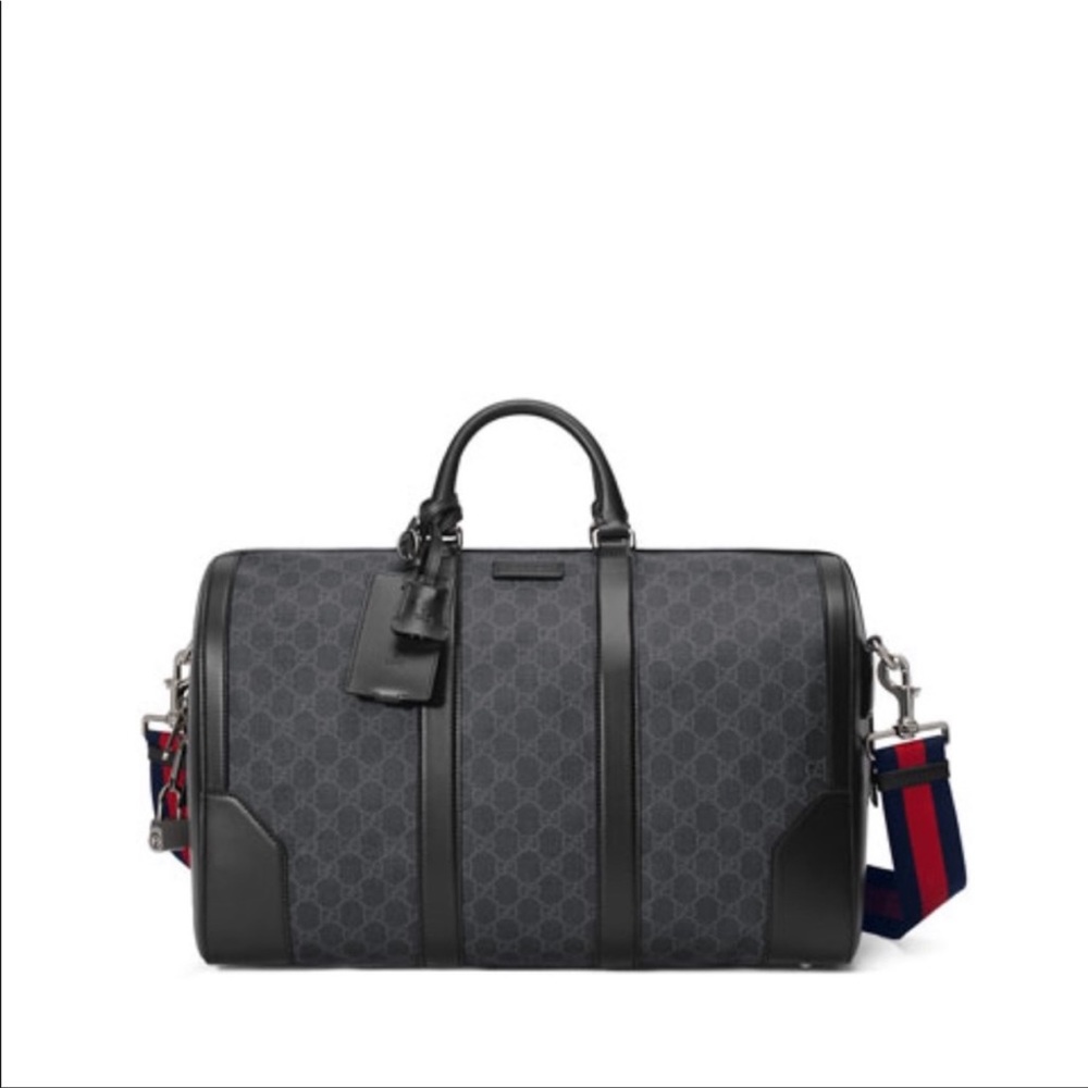 Gucci soft GG supreme carry-on duffle